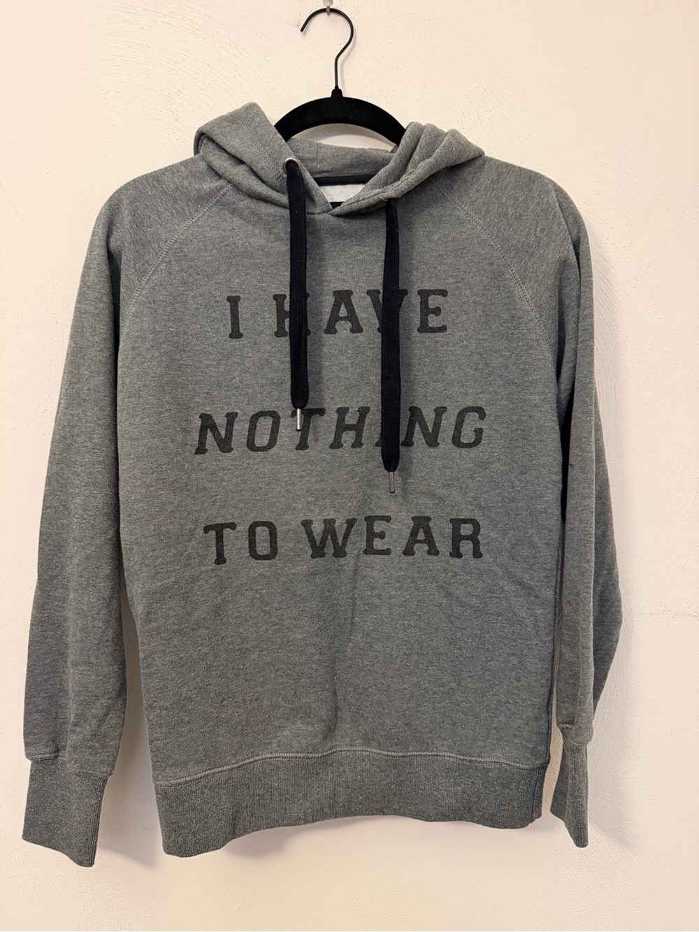 116 - Cotton On Gray Pullover Hoodie with Bold Text